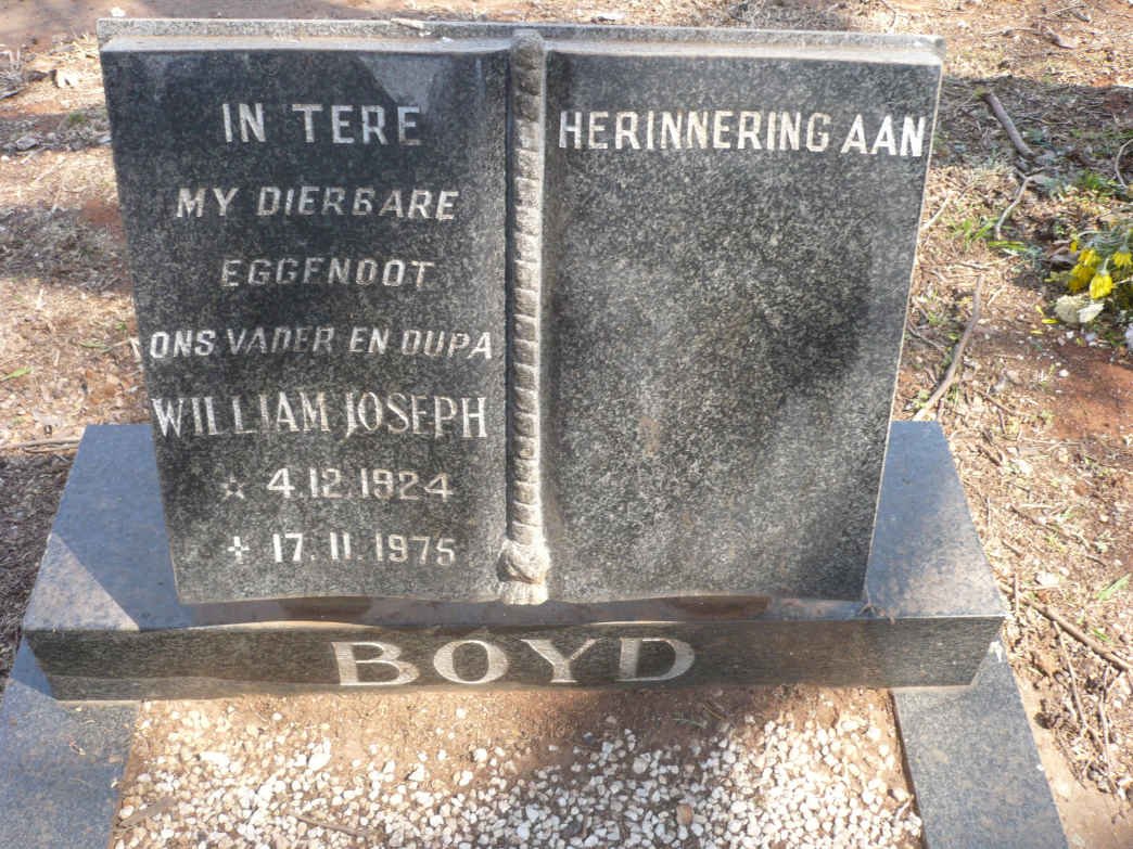 BOYD William Joseph 1924-1975