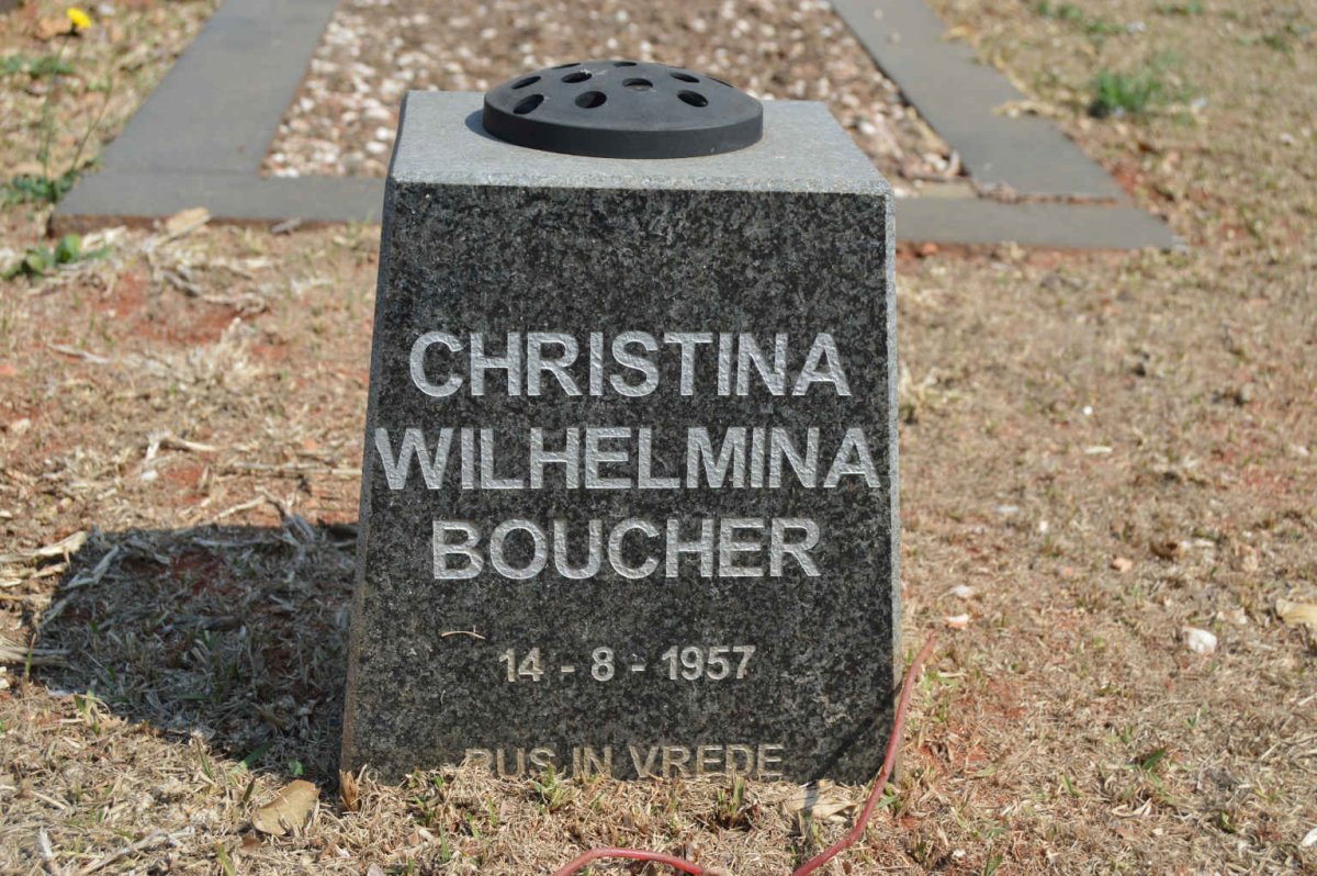 BOUCHER Christina Wilhelmina -1957