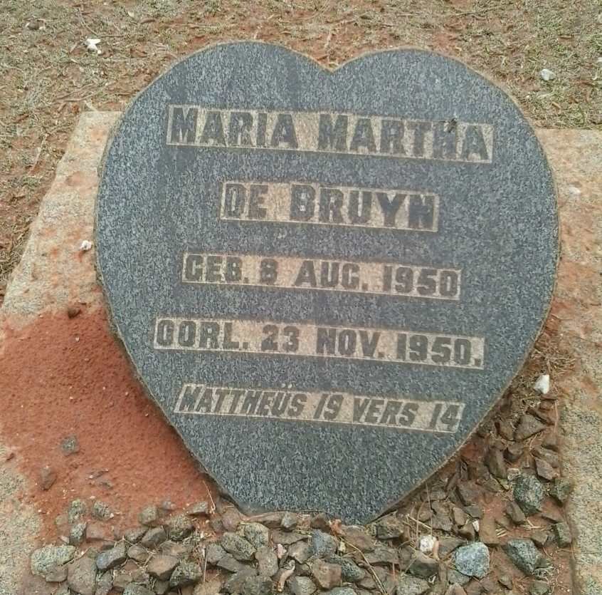BRUYN Maria Martha, de 1950-1950