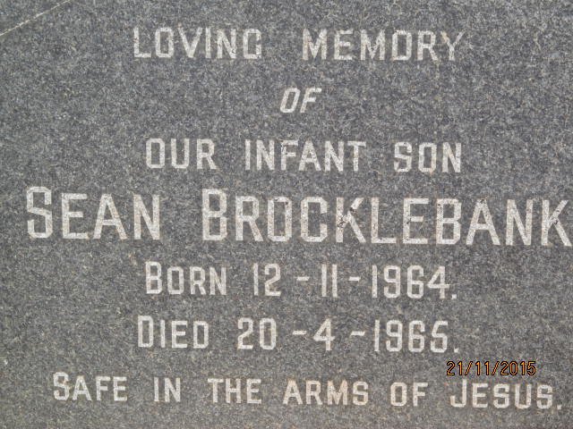 BROCKLEBANK Sean 1964-1965