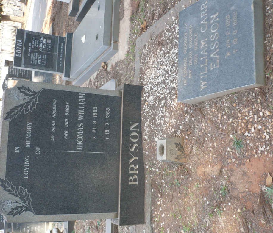 BRYSON Thomas William 1903-1963 :: EASSON William Carr 1918-1982