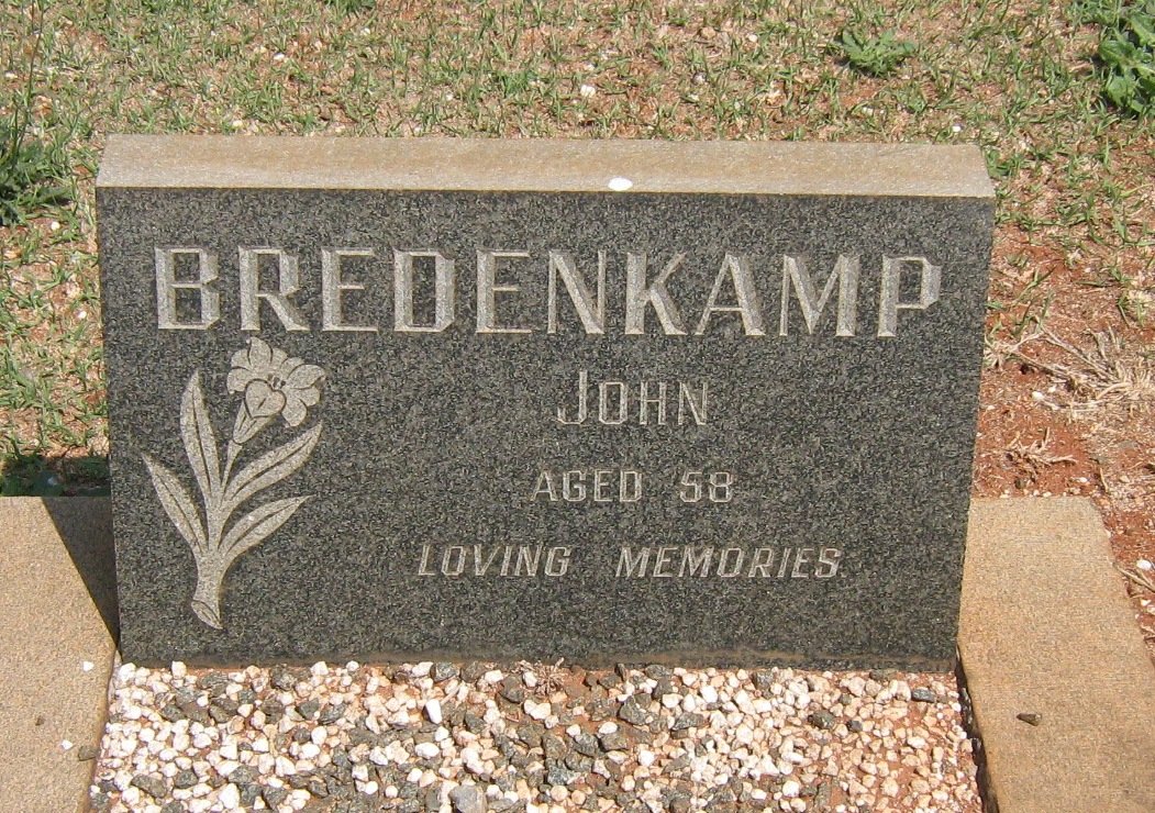 BREDENKAMP John