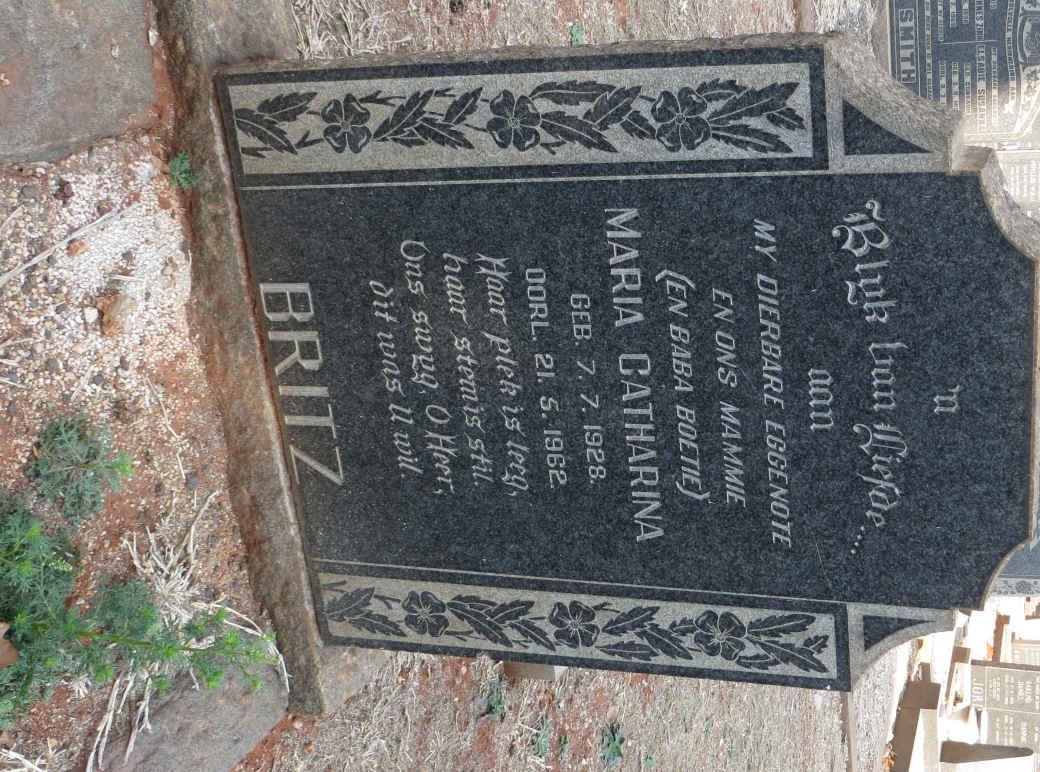 BRITZ Maria Catharina 1928-1962 :: BRITZ ?