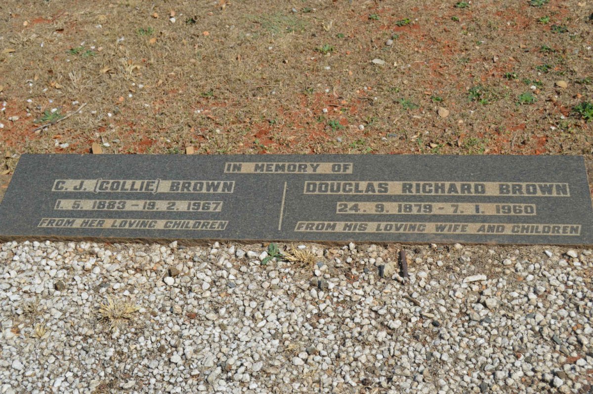 BROWN Douglas Richard 1879-1960 &amp; C.J. 1883-1967