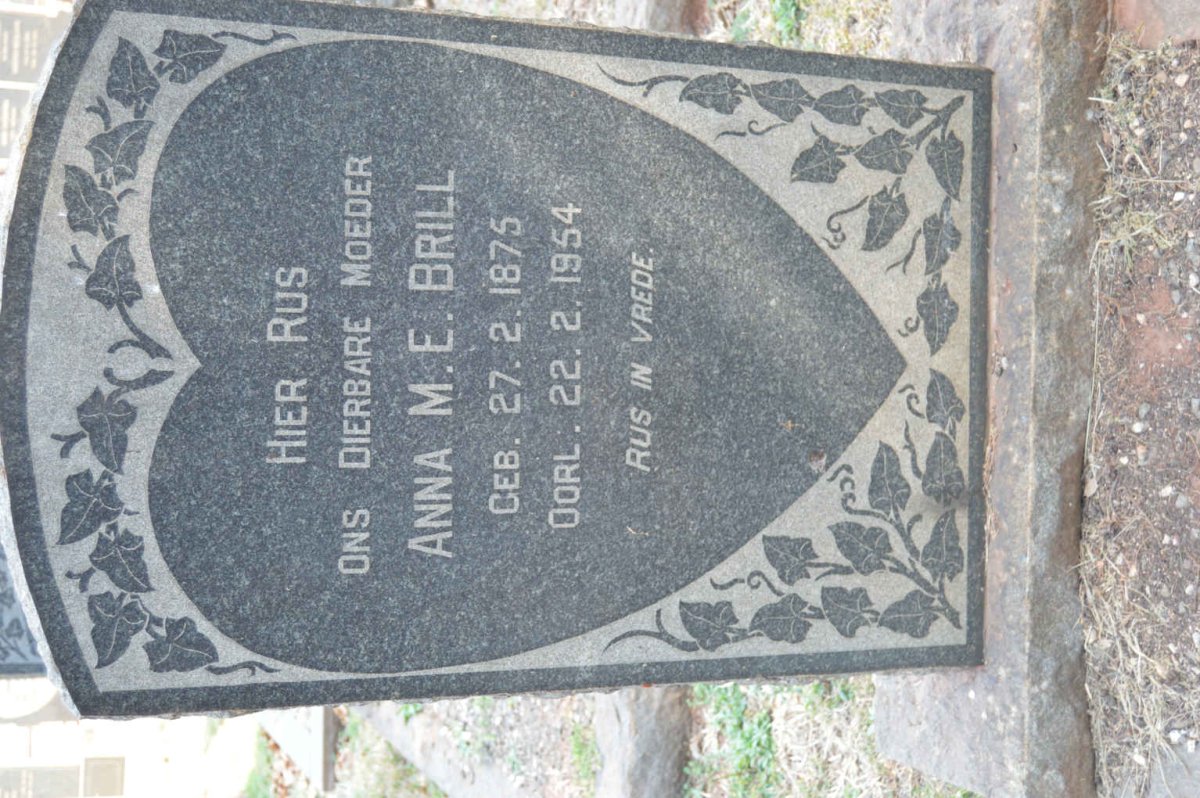 BRILL Anna M.E. 1875-1954