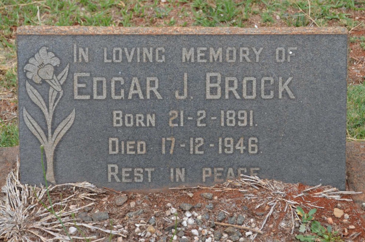 BROCK Edgar J. 1891-1946