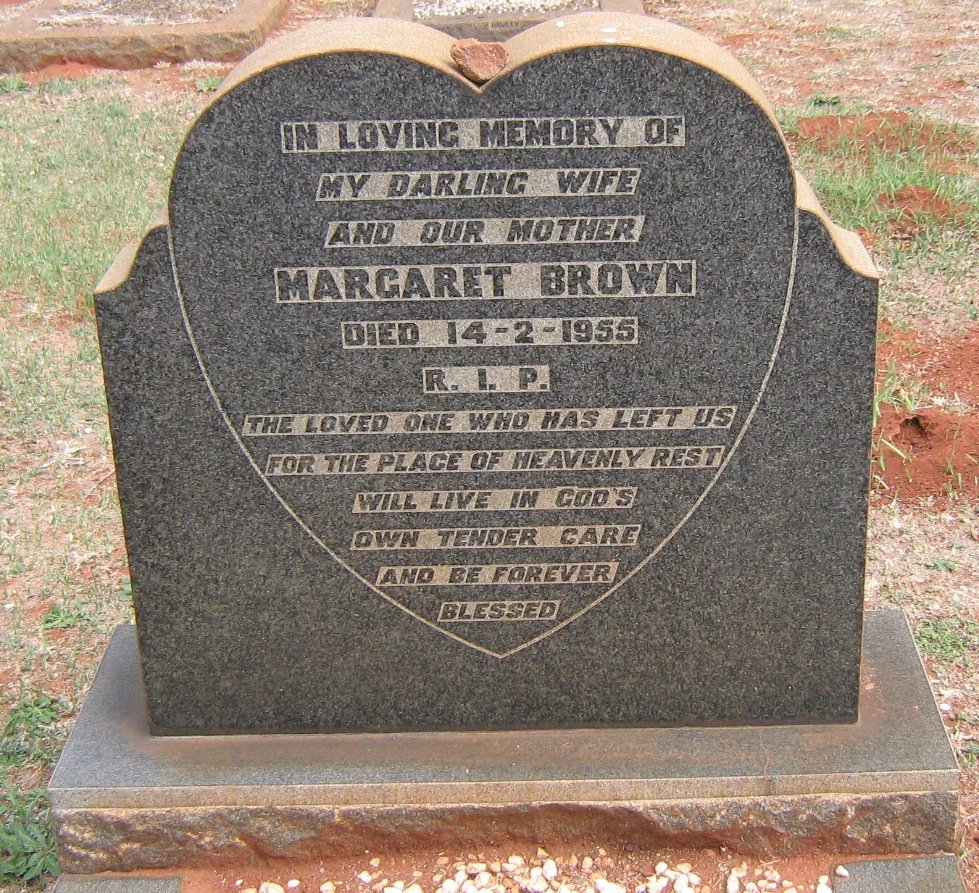 BROWN Margaret -1955