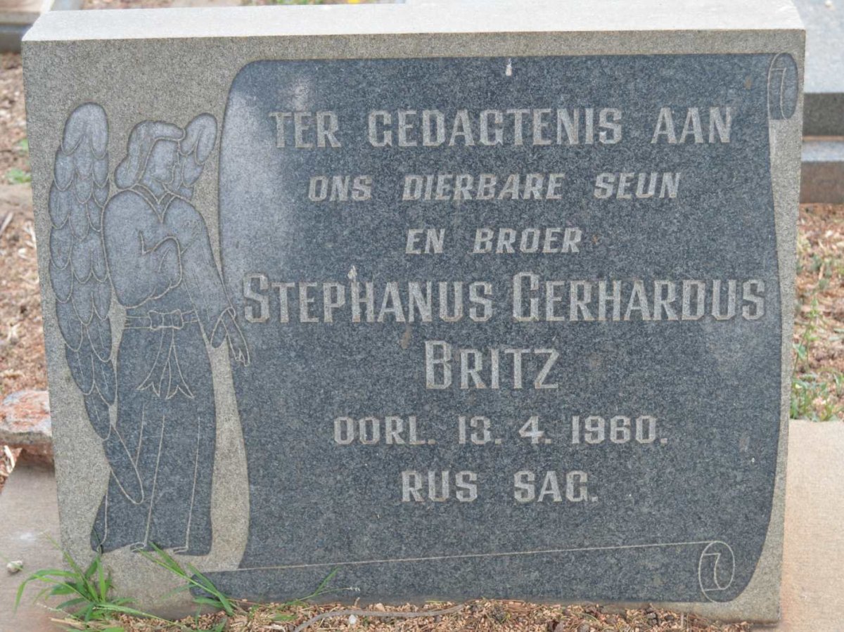 BRITZ Stephanus Gerhardus -1960