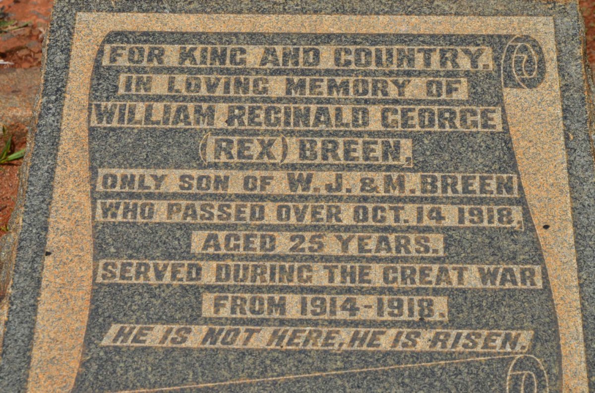 BREEN William Reginald George -1918