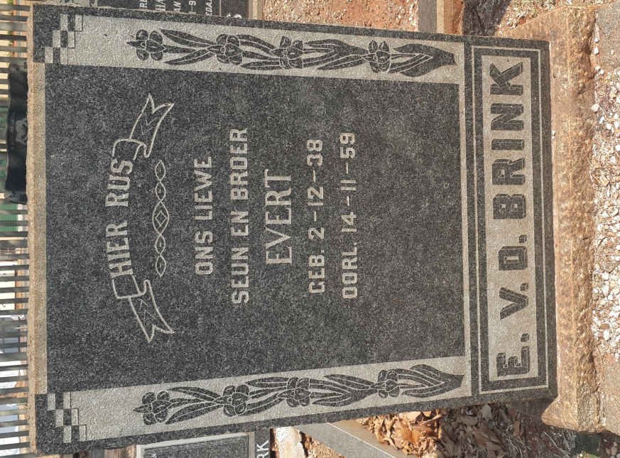 BRINK Evert, v.d. 1938-1959