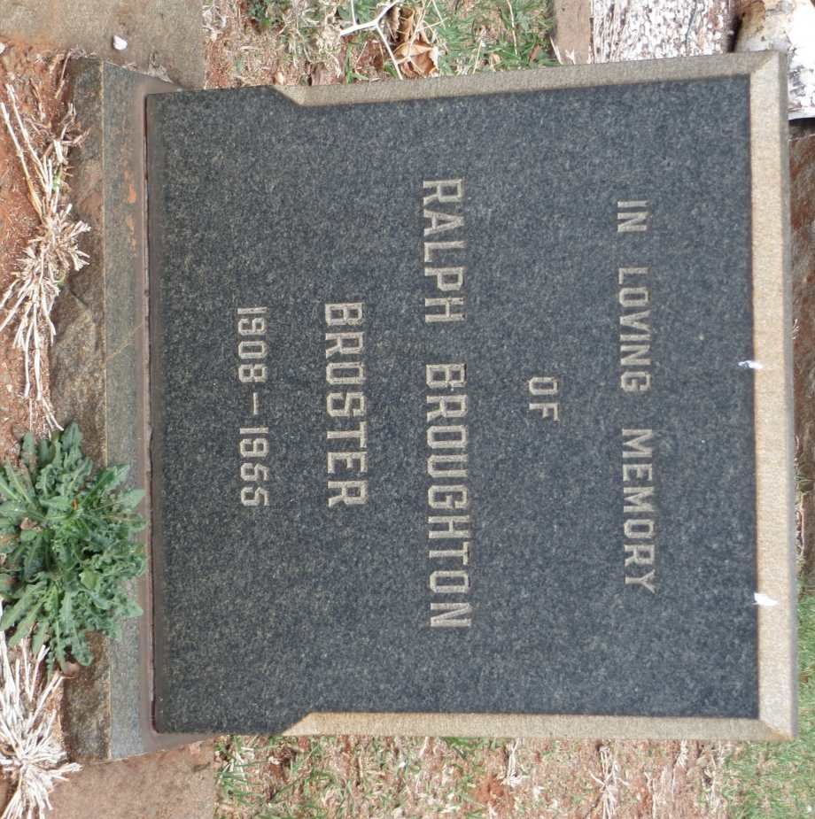 BROSTER Ralph Broughton 1908-1955