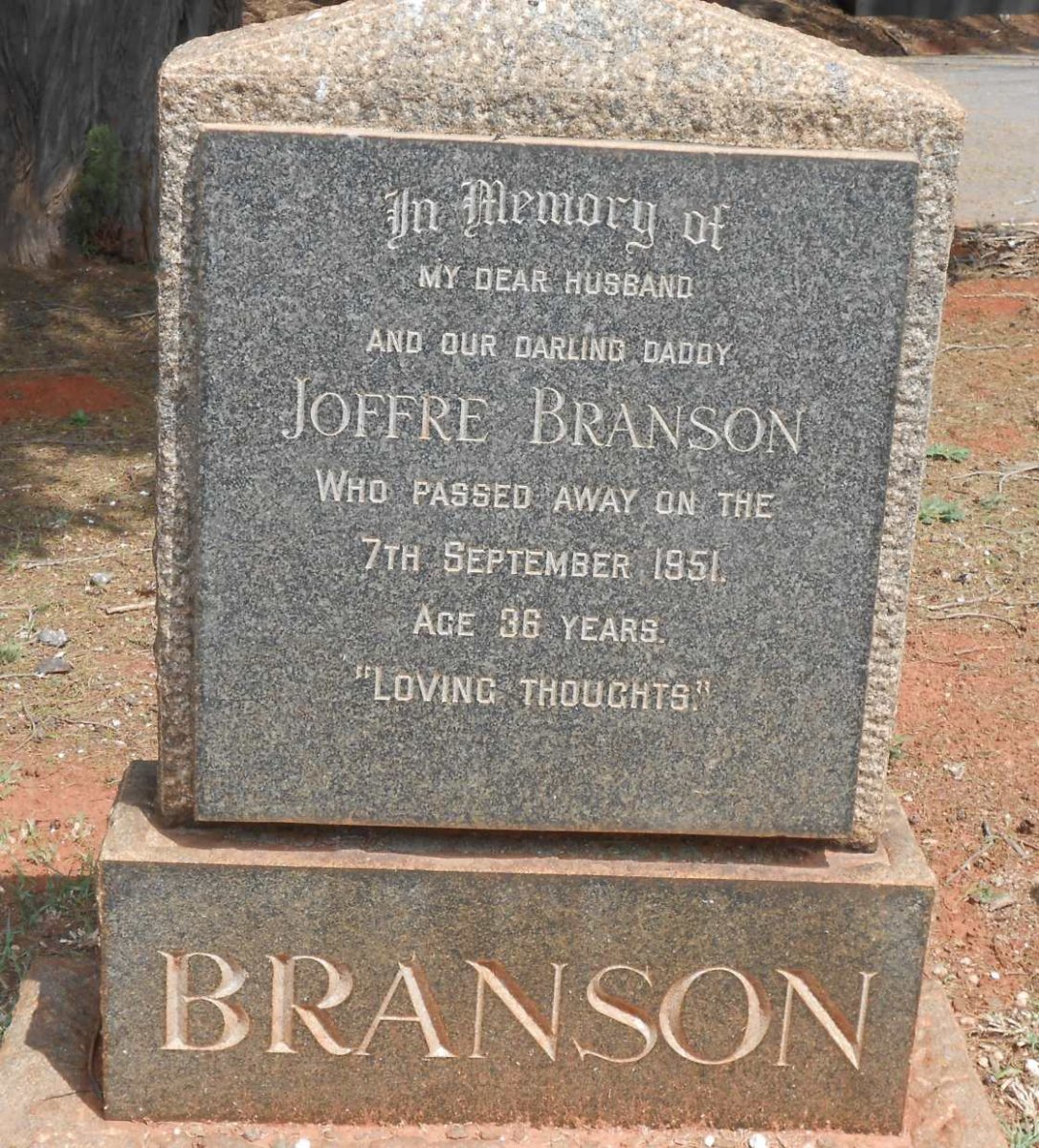 BRANSON Joffre -1951