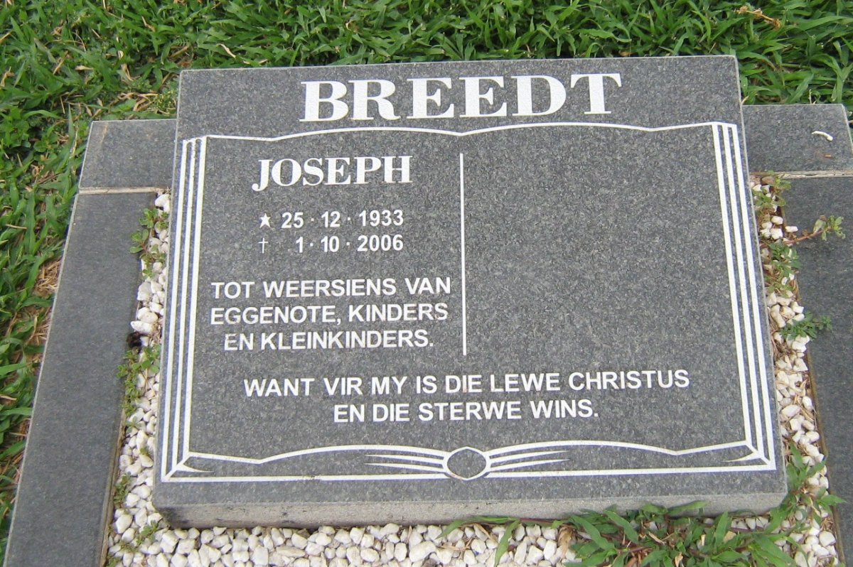 BREEDT Joseph 1933-2006