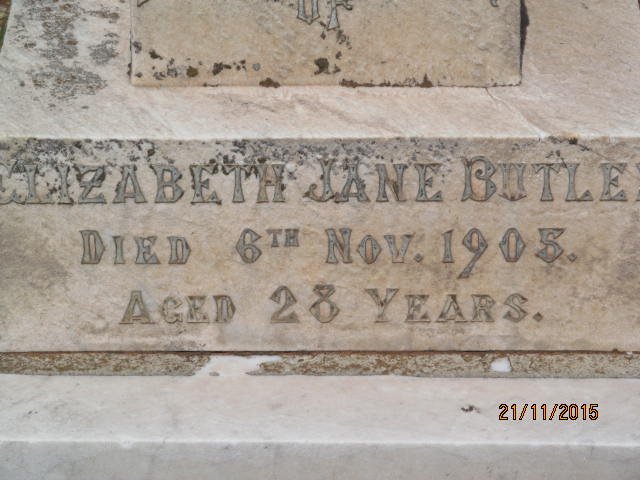 BUTLE? Elizabeth Jane -1905