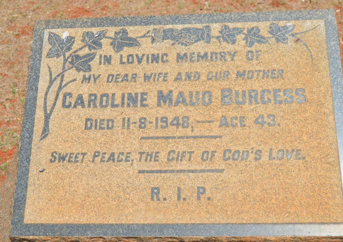 BURGESS Caroline Maud -1948