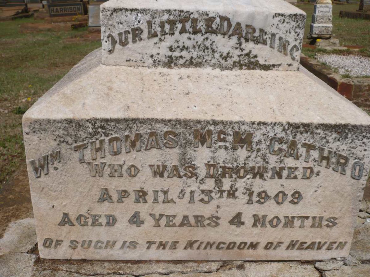 CATHRO Wm. Thomas Mc.M. -1909