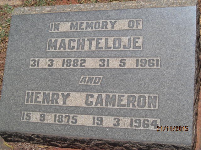 CAMERON Henry 1875-1964 &amp; Machteldje 1882-1961