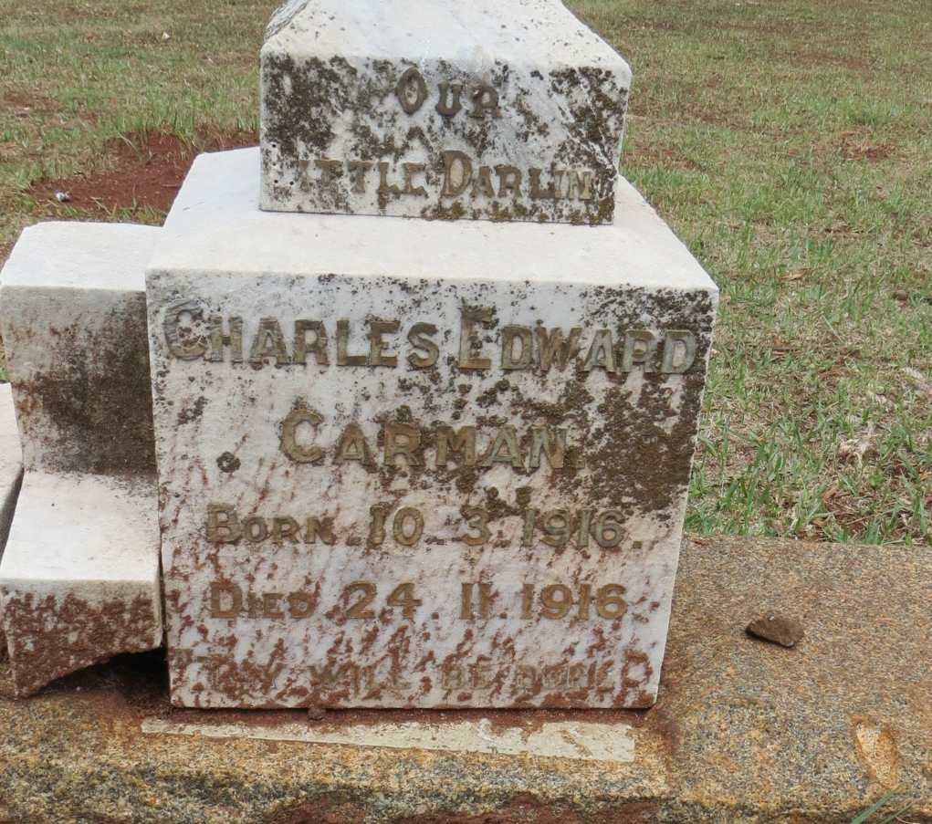 CARMAN Charles Edward 1916-1916