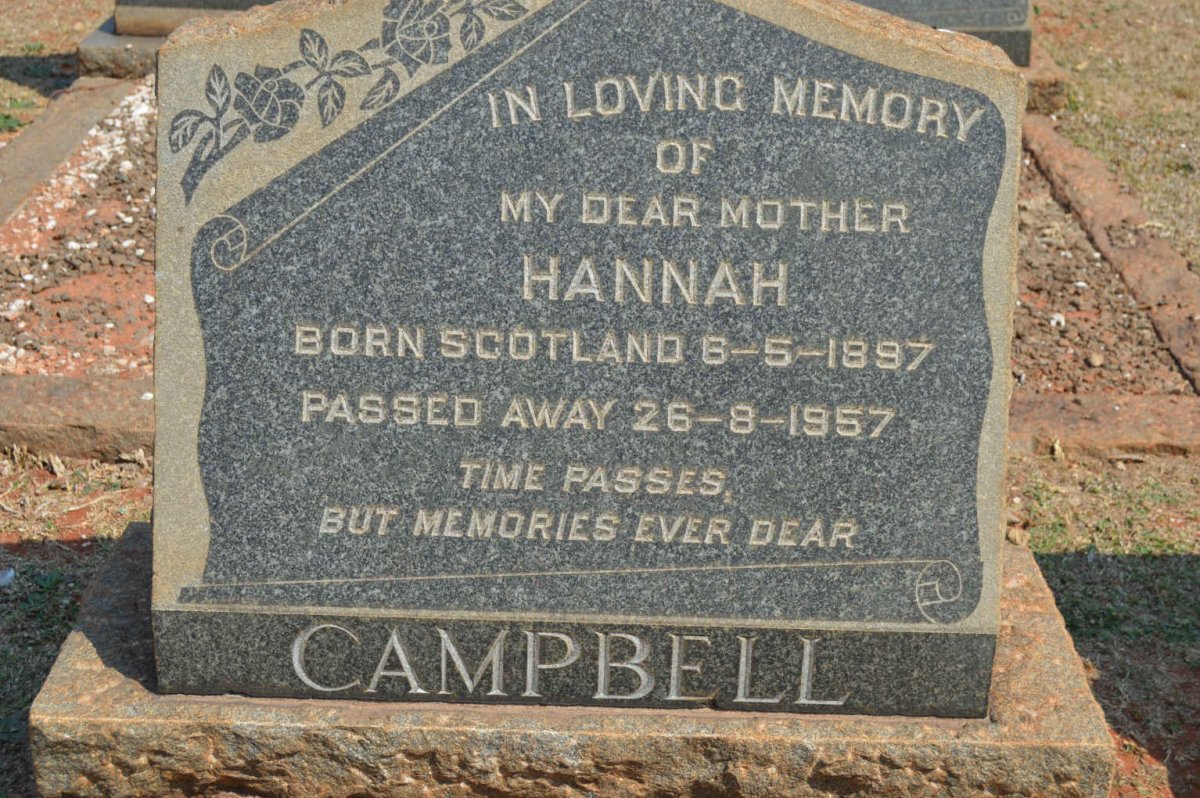 CAMPBELL Hannah 1897-1957