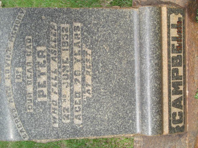 CAMPBELL Peter -1932