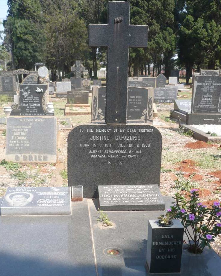 CAPAZORIO Justino 1911-1960 :: MORGADINHO Jusrino :: CAPAZARIO Mary 1924-2004 :: CAPAZORIO Jose 1949-1991
