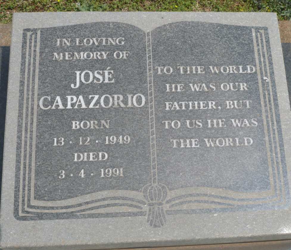 CAPAZORIO Justino 1911-1960 :: MORGADINHO Jusrino :: CAPAZARIO Mary 1924-2004 :: CAPAZORIO Jose 1949-1991