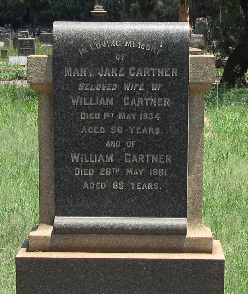 CARTNER William -1961 &amp; Mary Jane -1934