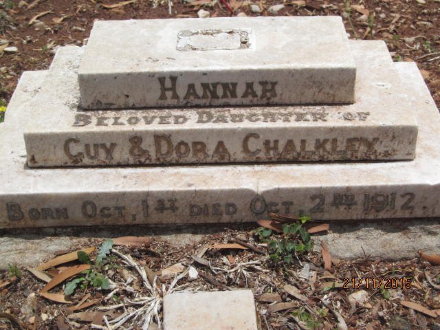 CHALKLEY Hannah 1912-1912