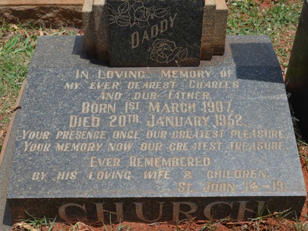 CHURCH Charles 1907-1952