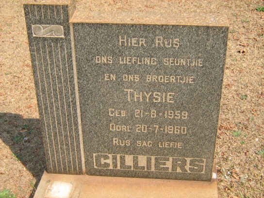 CILLIERS Thysie 1959-1960