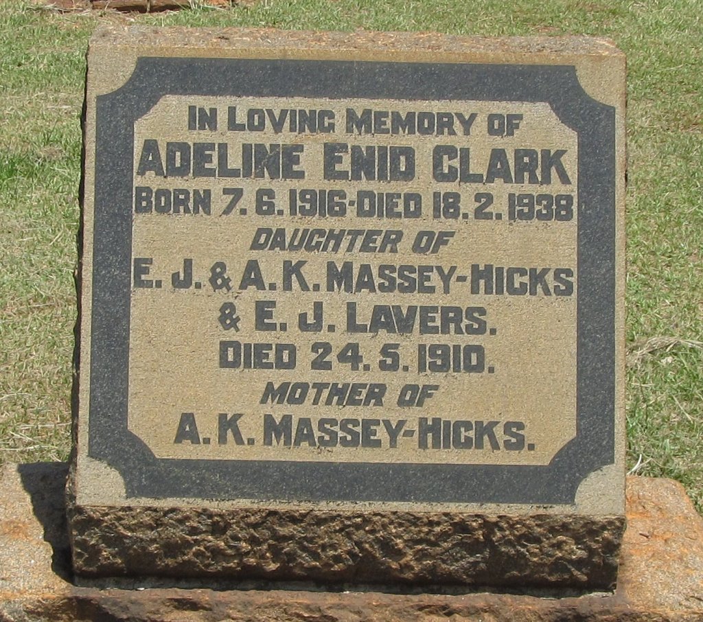 CLARK Adeline Enid 1916-1938