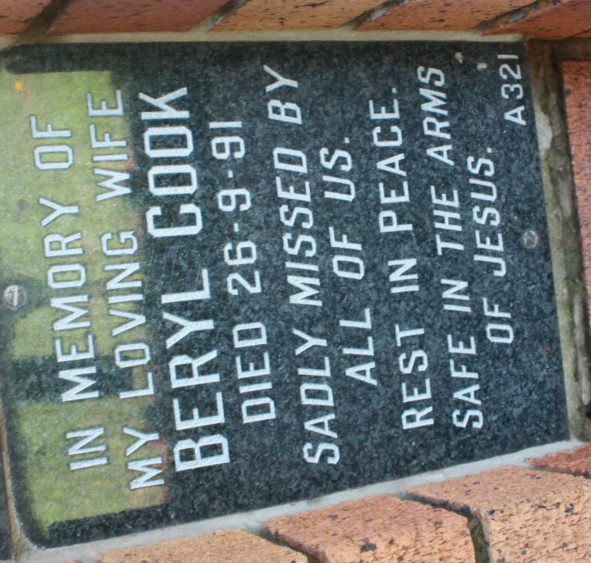 COOK Beryl -1991