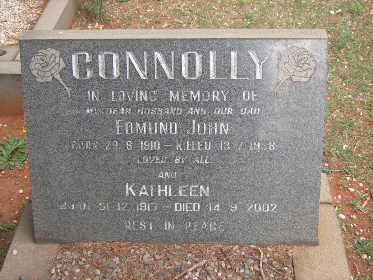 CONNOLLY Edmund John 1910-1968 &amp; Kathleen 1917-2002