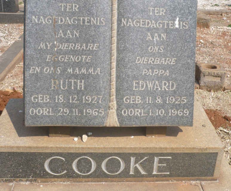 COOKE Edward 1925-1969 &amp; Ruth 1927-1965