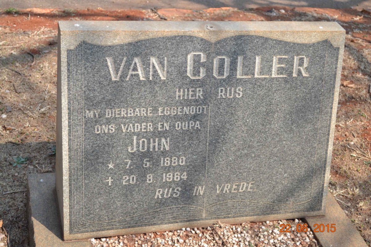 COLLER John, van 1880-1964