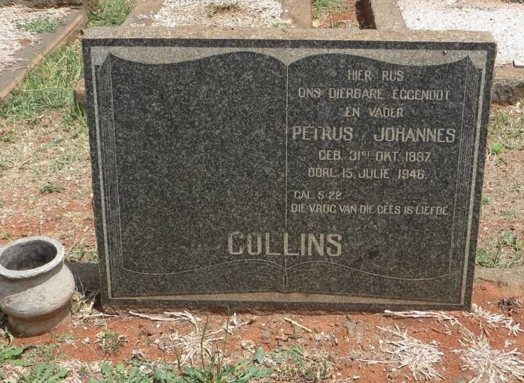 COLLINS Petrus Johannes 1887-1946