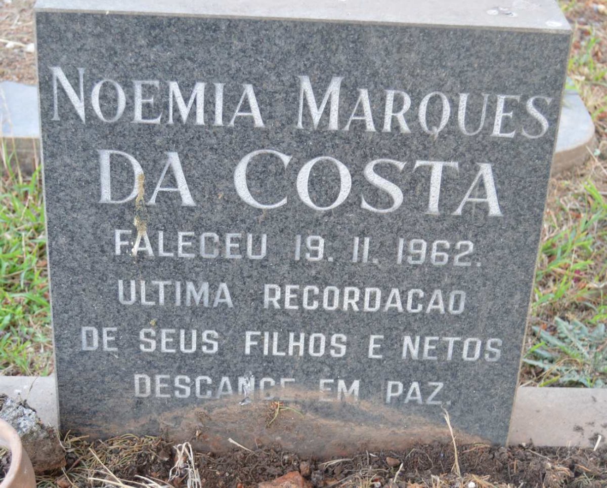 COSTA Noemia Marques, da -1962