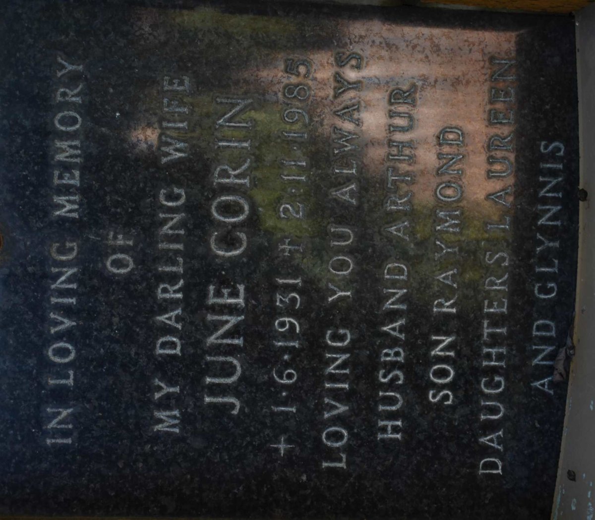 CORIN June 1931-1985