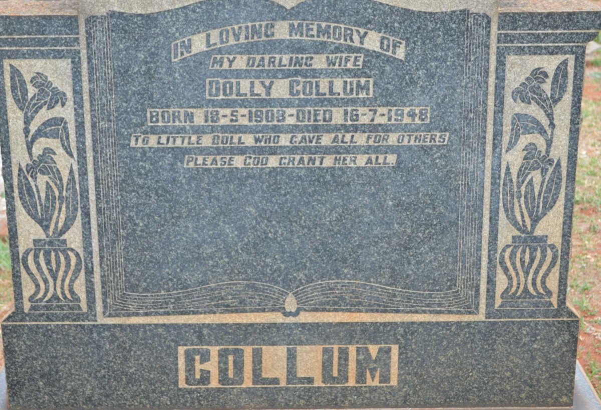 COLLUM Dolly 1908-1948