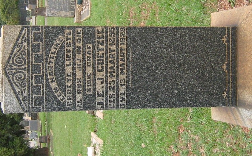 COETZEE J.E.J. 1895-1928