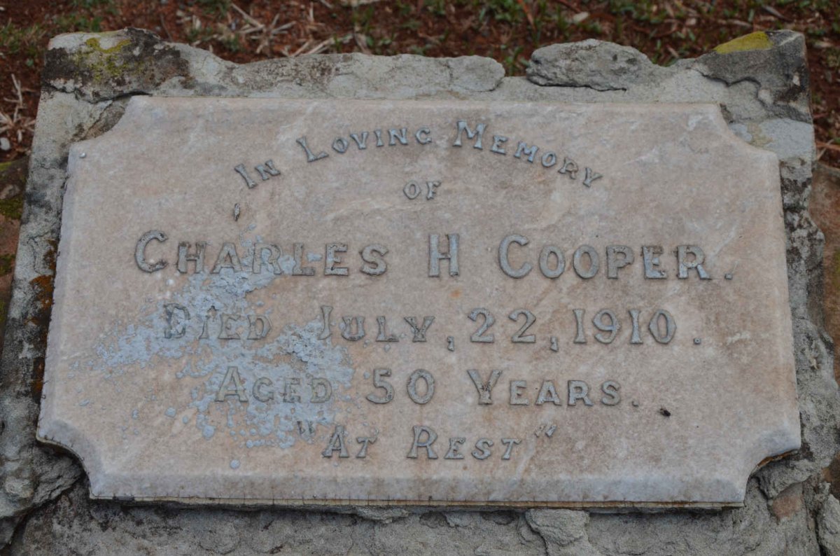 COOPER Charles H. -1910