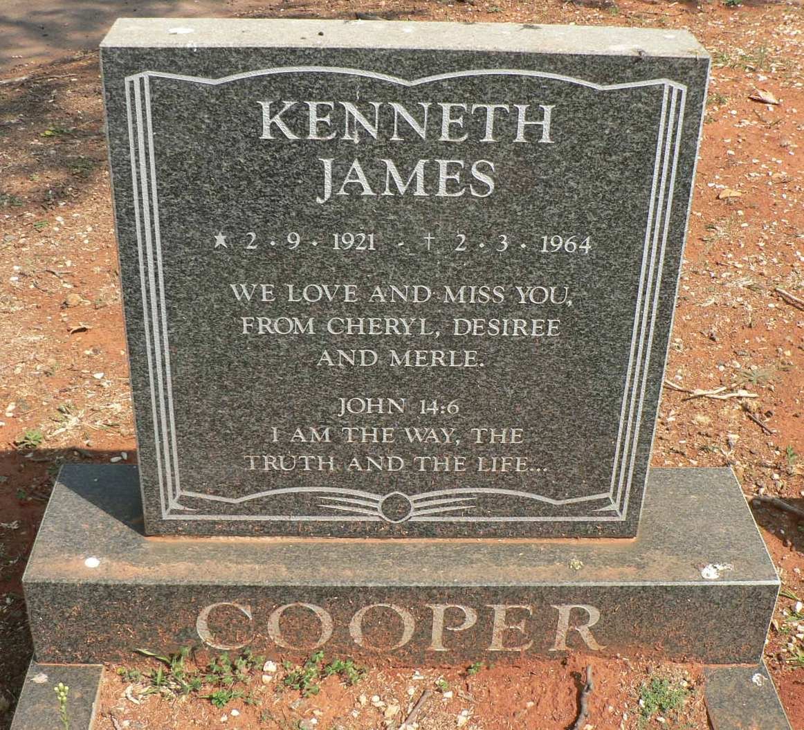COOPER Kenneth James 1921-1964