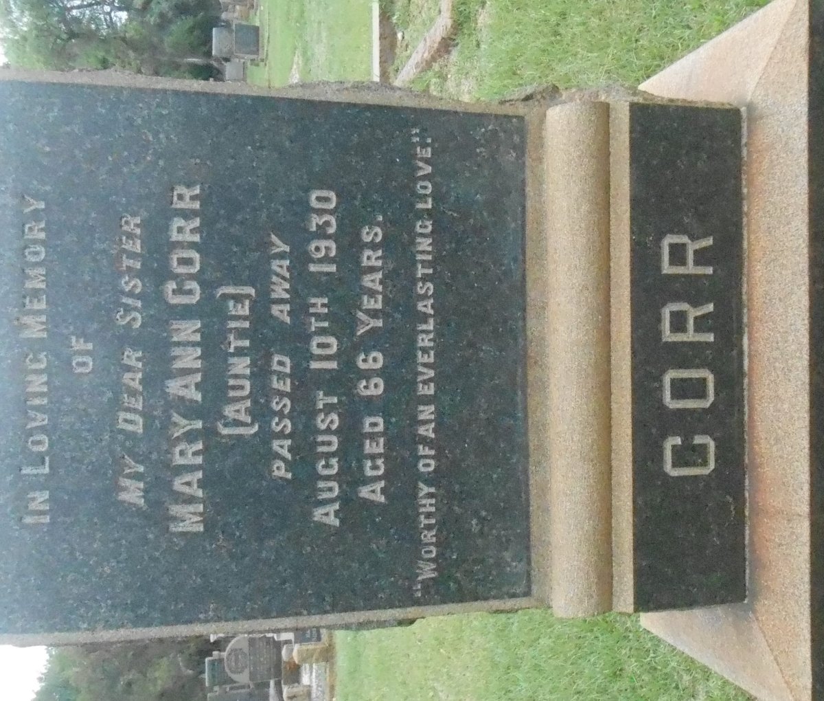 CORR Mary Ann -1930