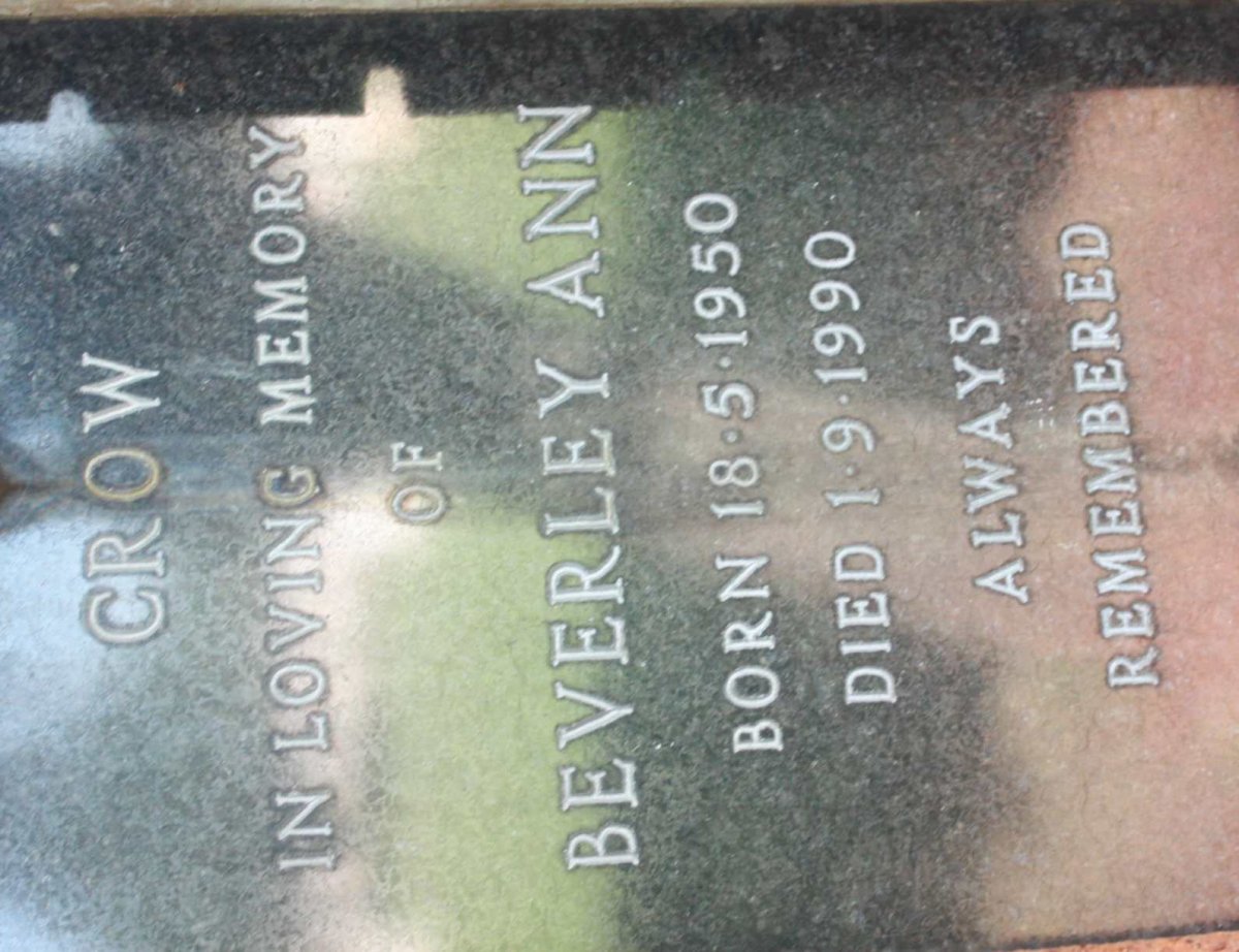 CROW Beverley Ann 1950-1990