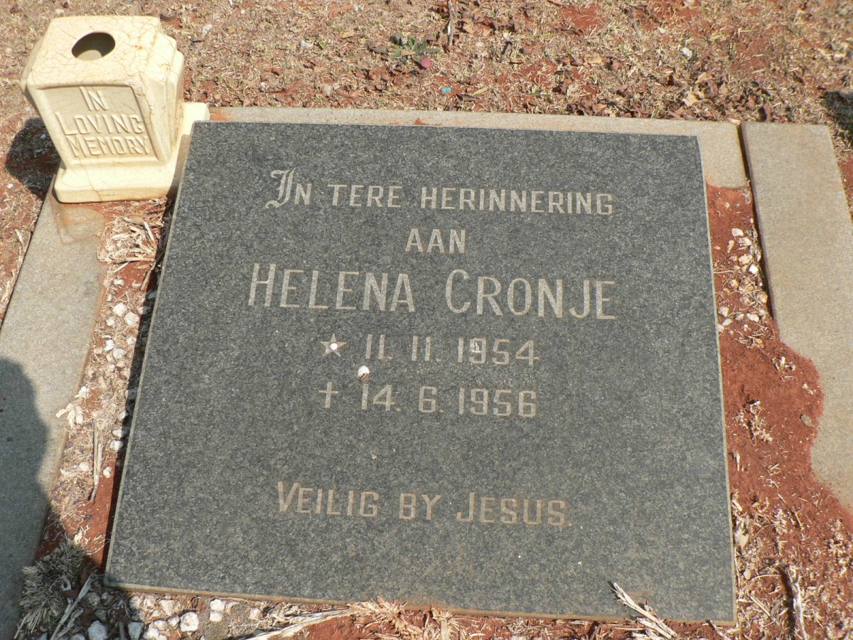 CRONJE Helena 1954-1956