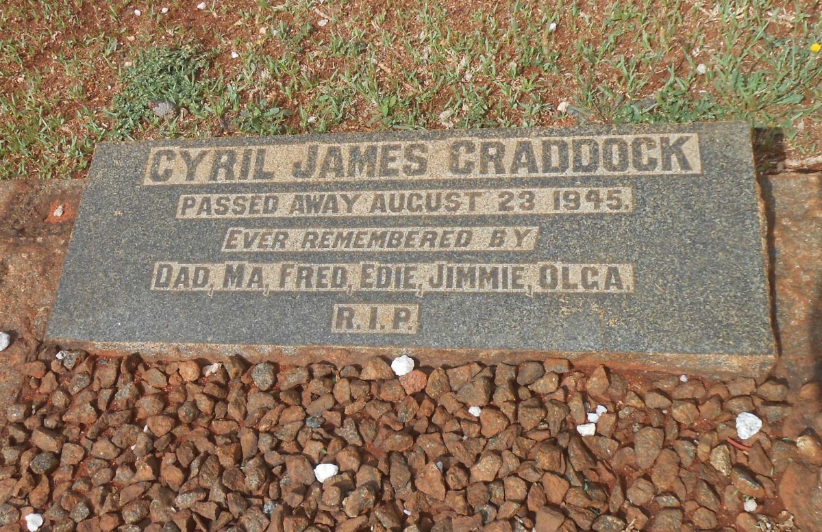 CRADDOCK Cyril James -1945