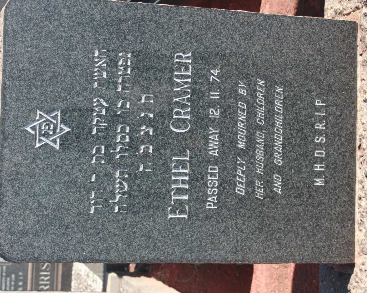 CRAMER Ethel -1974