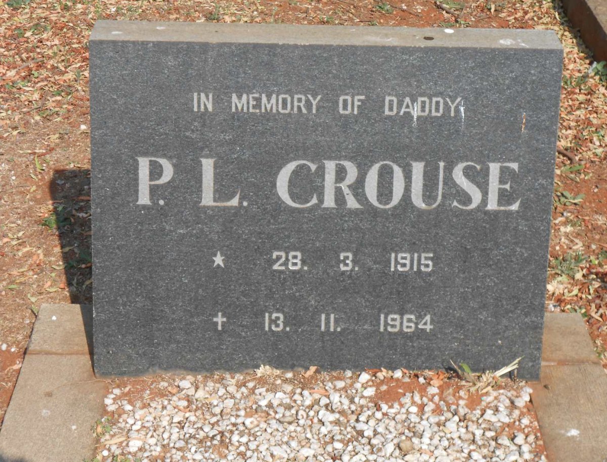 CROUSE P.L. 1915-1964