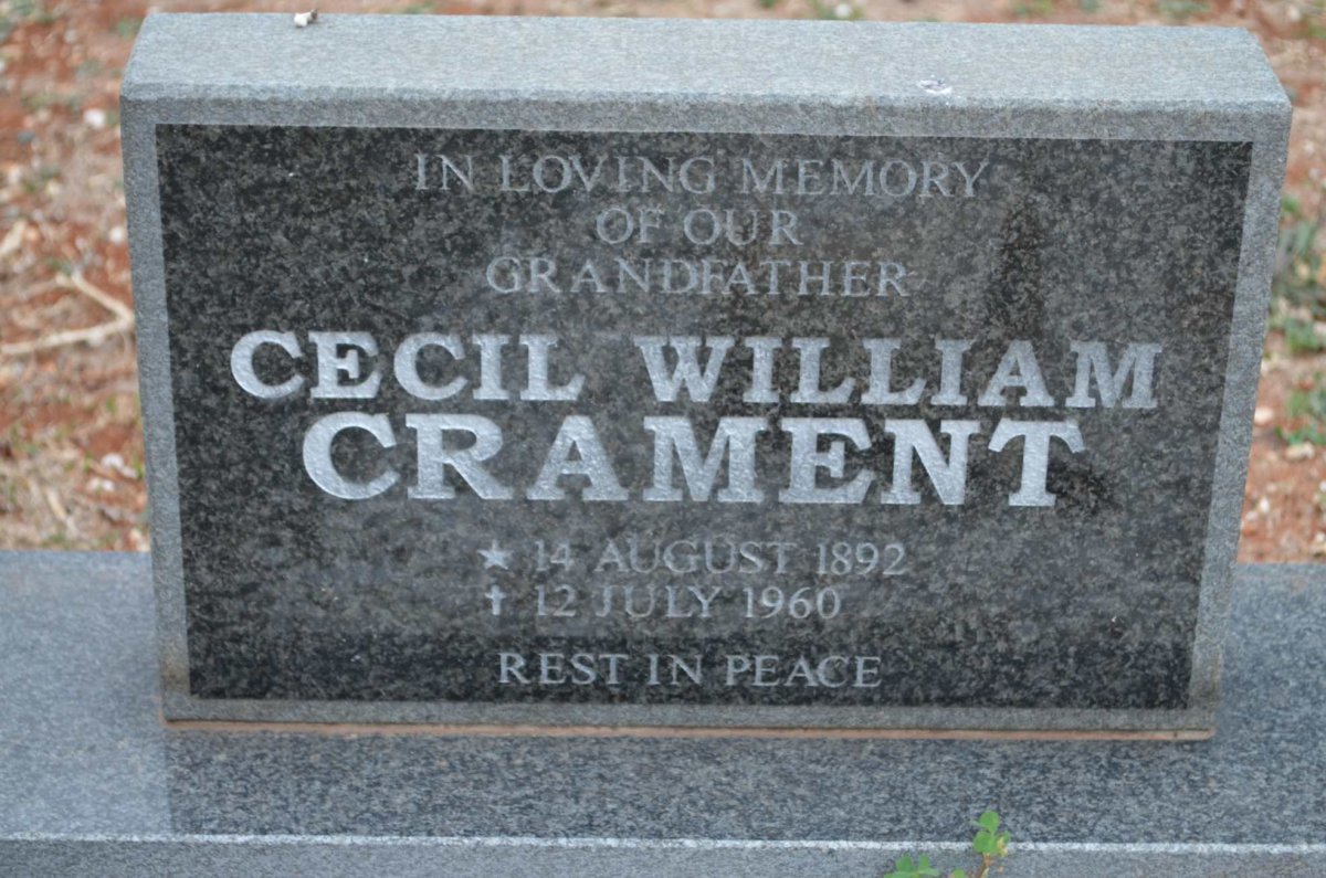 CRAMENT Cecil William 1892-1960