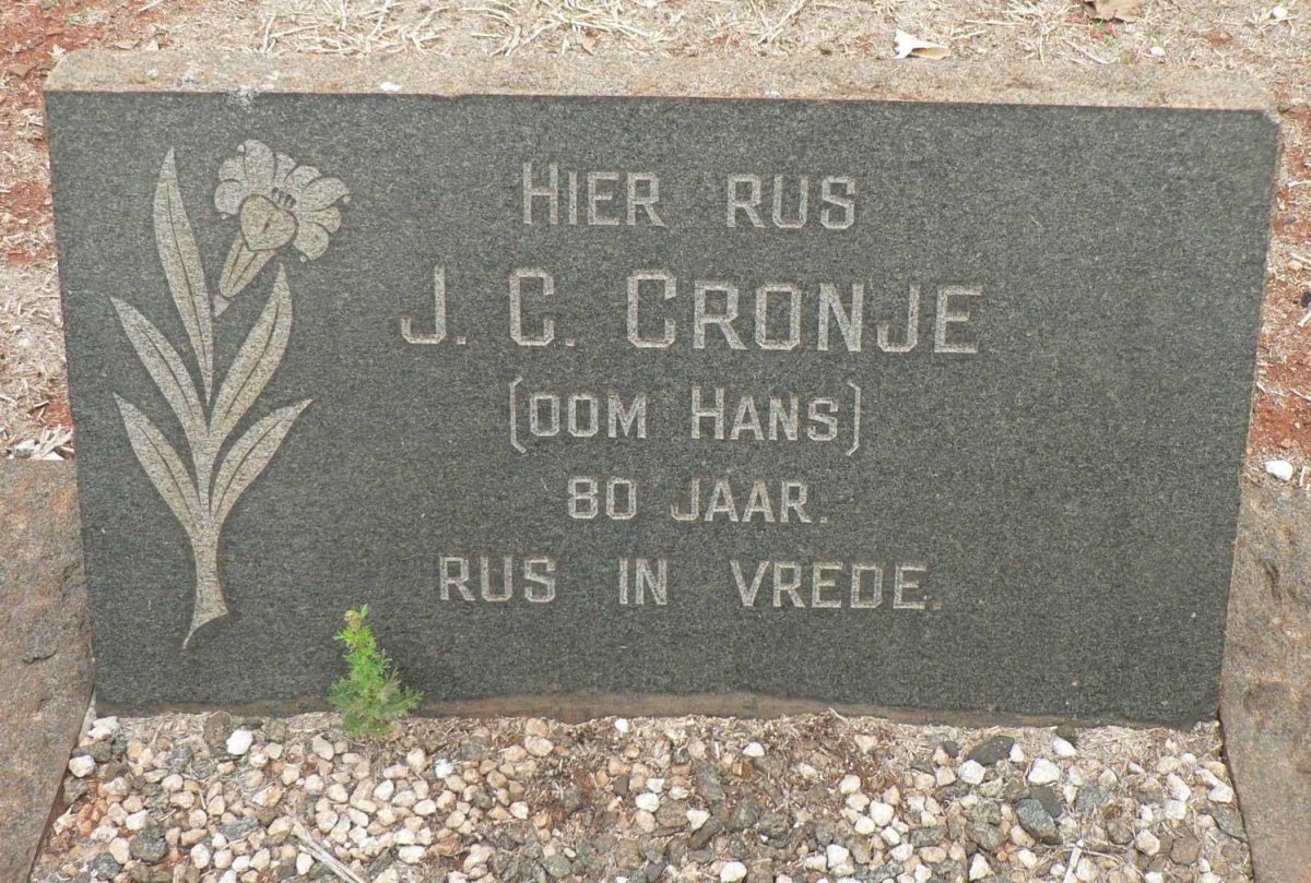 CRONJE J.C.